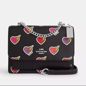 Coach Klare Crossbody Bag With Heart Bolt Pr